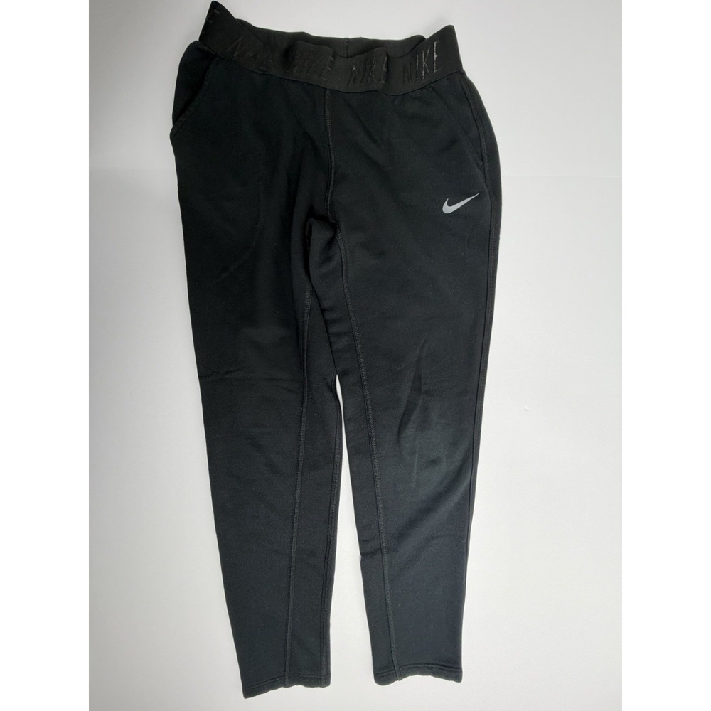 Nike Dri-FIT Leggings Womens Size S Black High Rise Athletic Pants Swoosh Logo